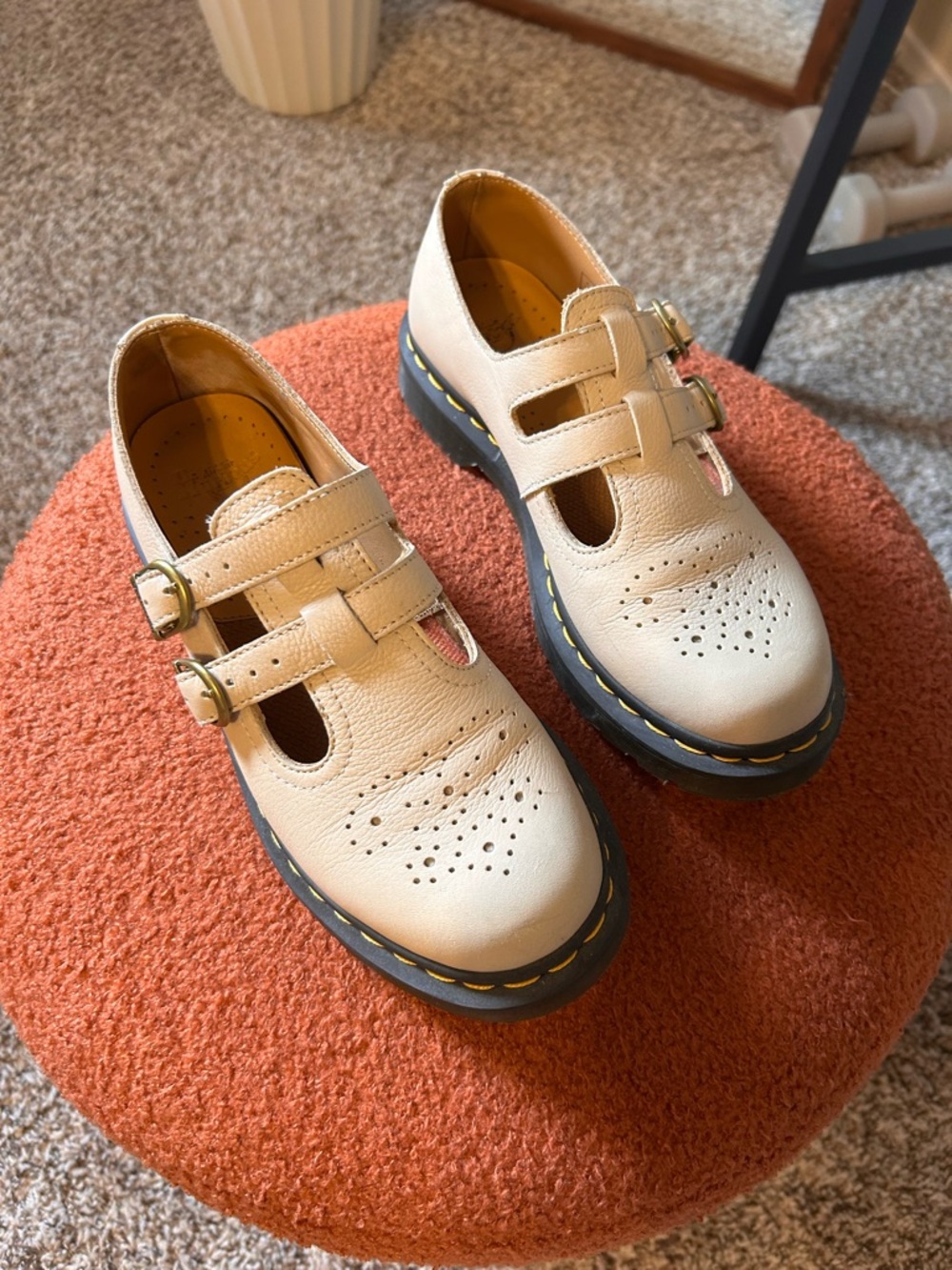 Dr. Martens Tan Leather Sneaker Interior